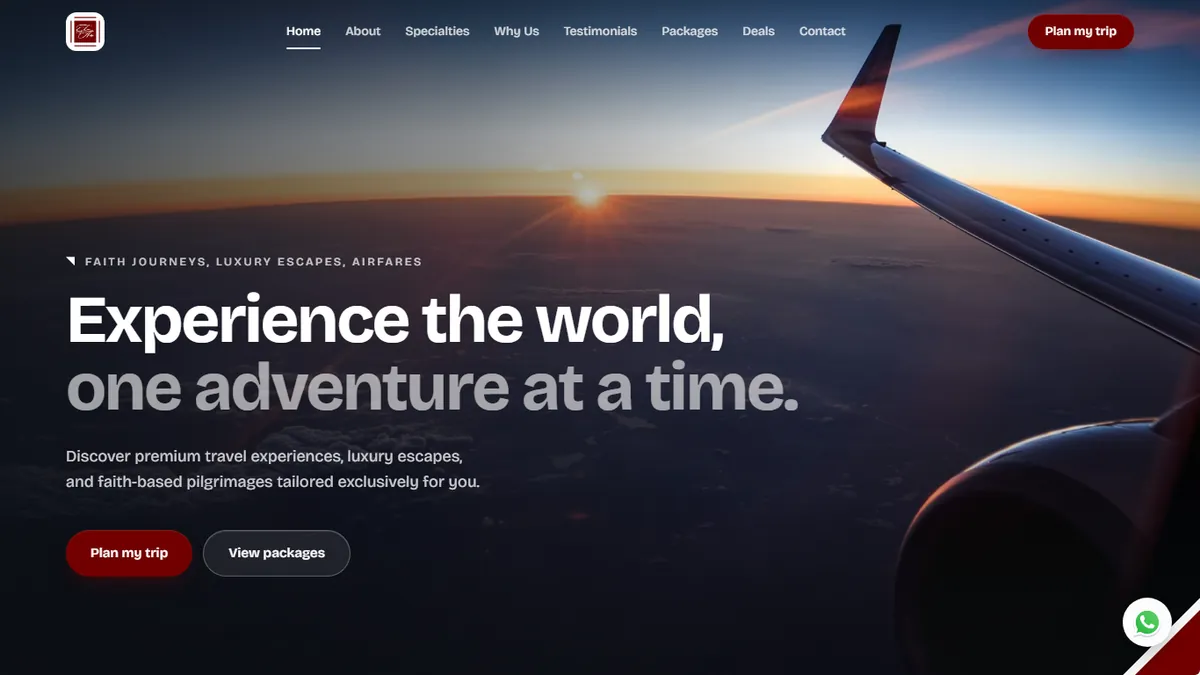 TravelByConintrade travel agency website